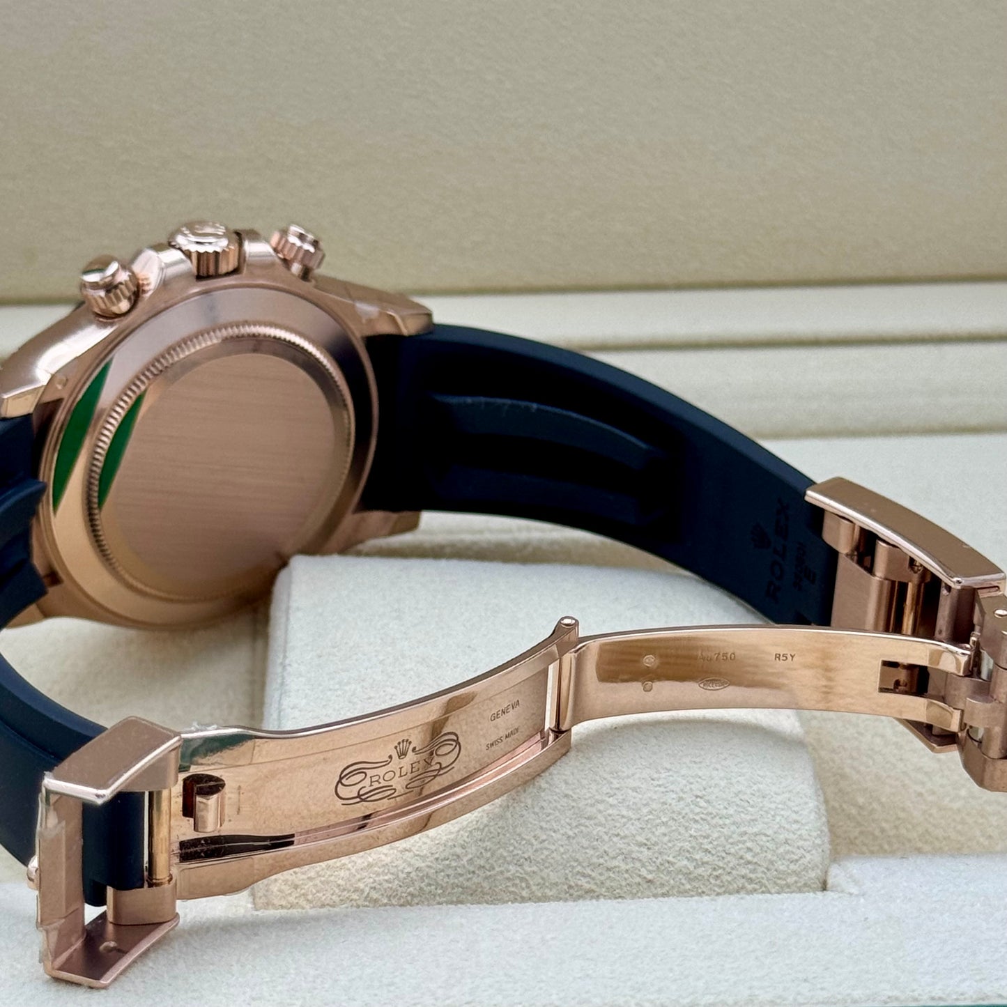 Rolex Daytona Oysterflex Rose Gold Chocolate Dial. 2022 Full Set