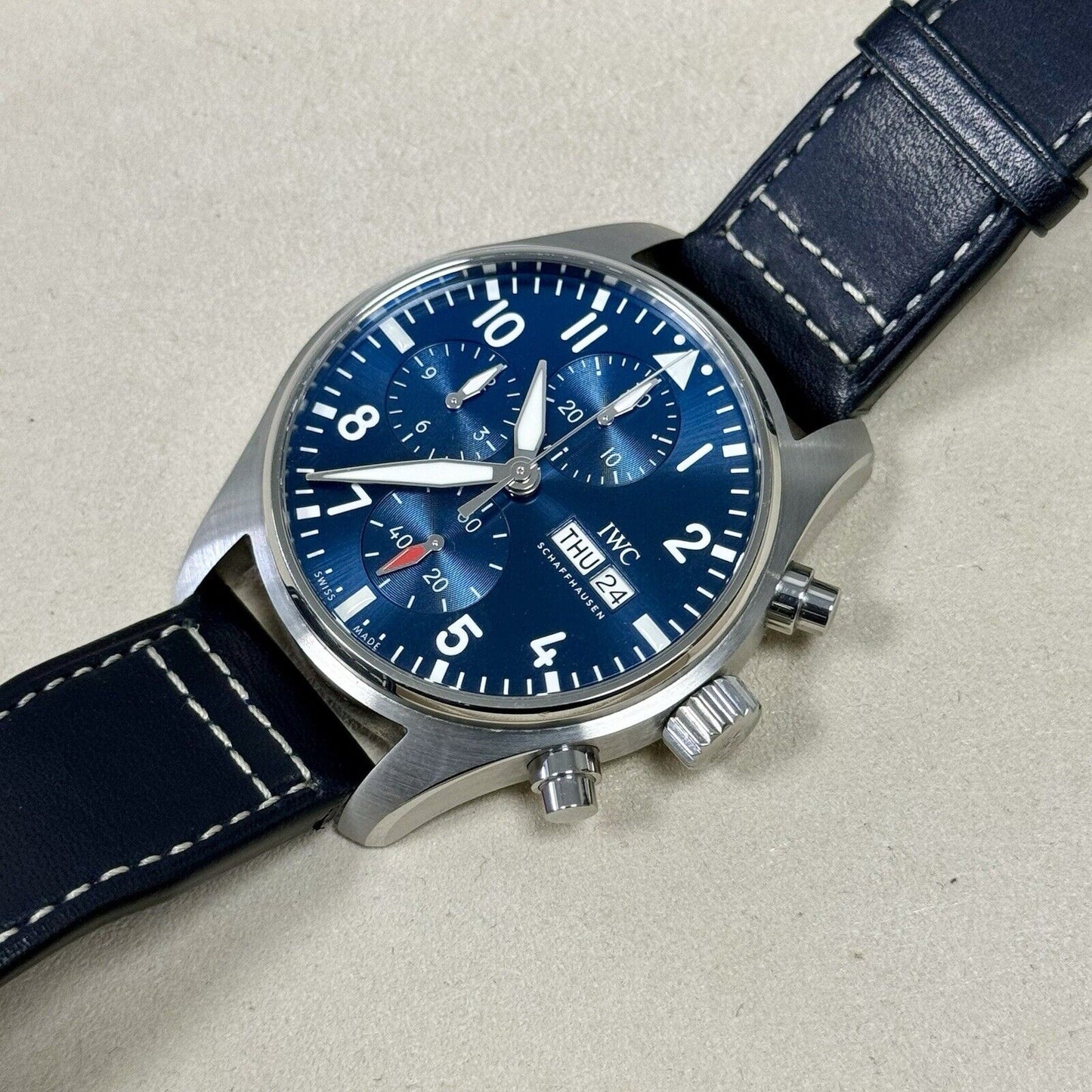 IWC Pilots Chronograph IW388101 Blue Dial. 2022 Full Set Box + Papers. 41mm