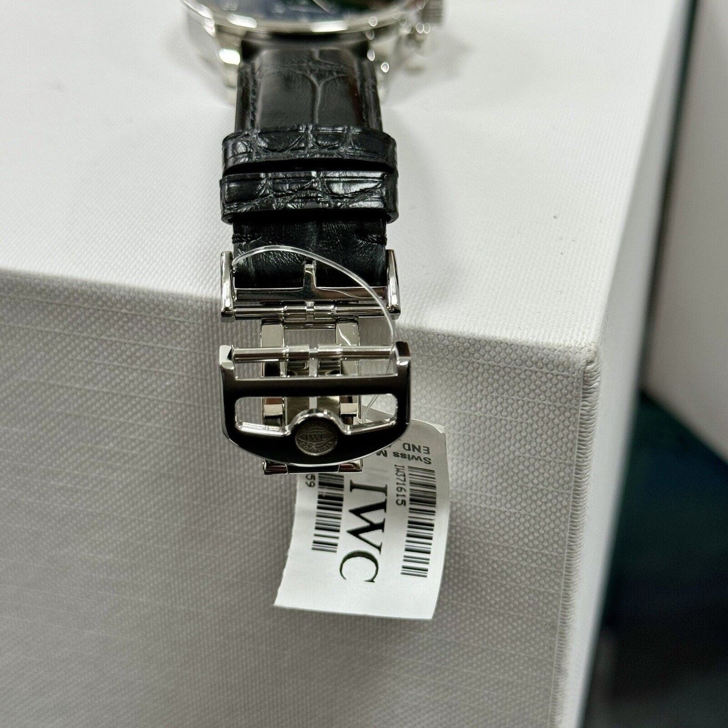 IWC Portugieser Chronograph. Green Dial IW371615 2022 Box Papers, Brand New