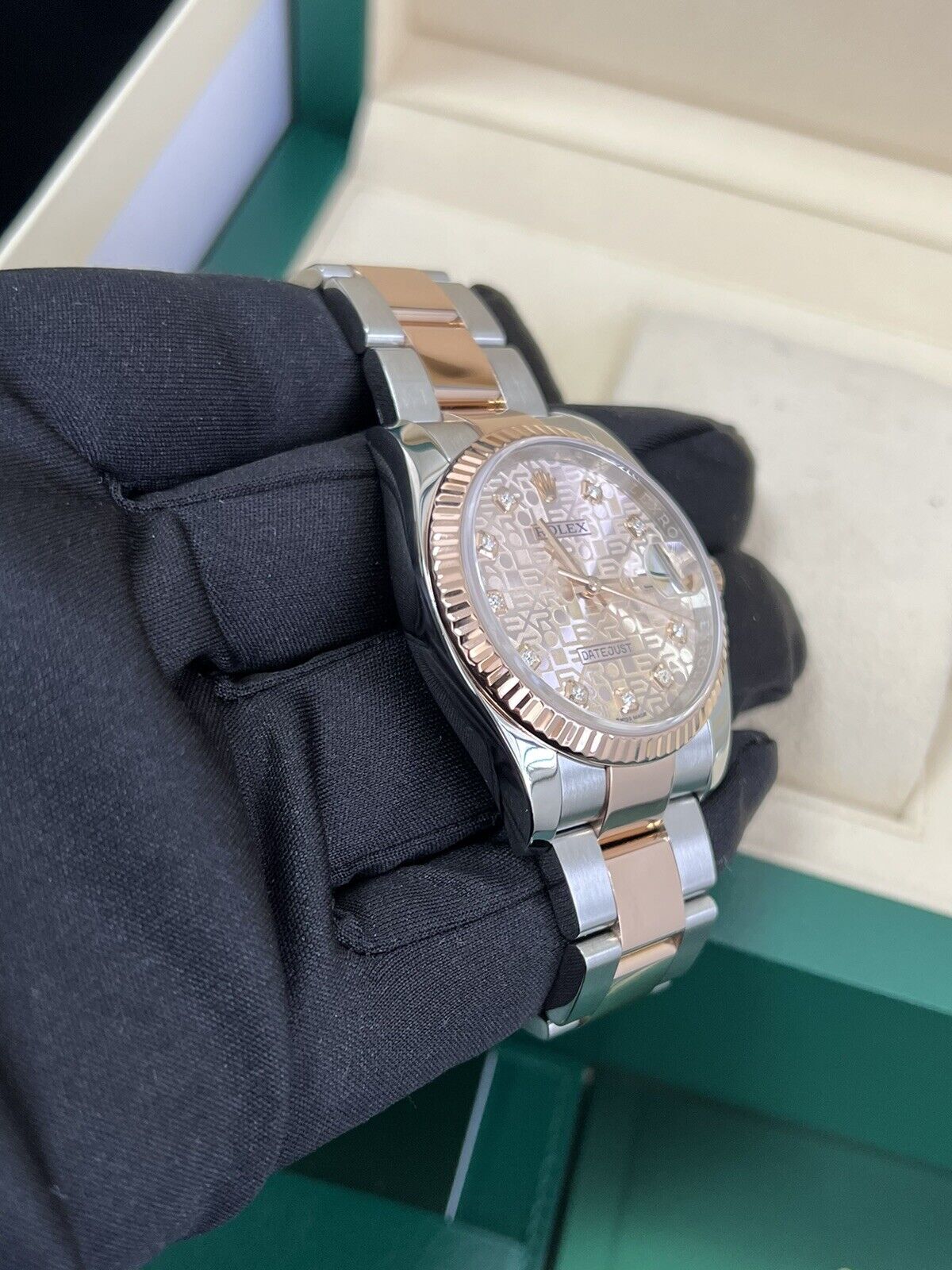 Rolex Datejust 116231 Steel & Rose Gold, Diamond Dial 36mm. 2017 Box + Papers