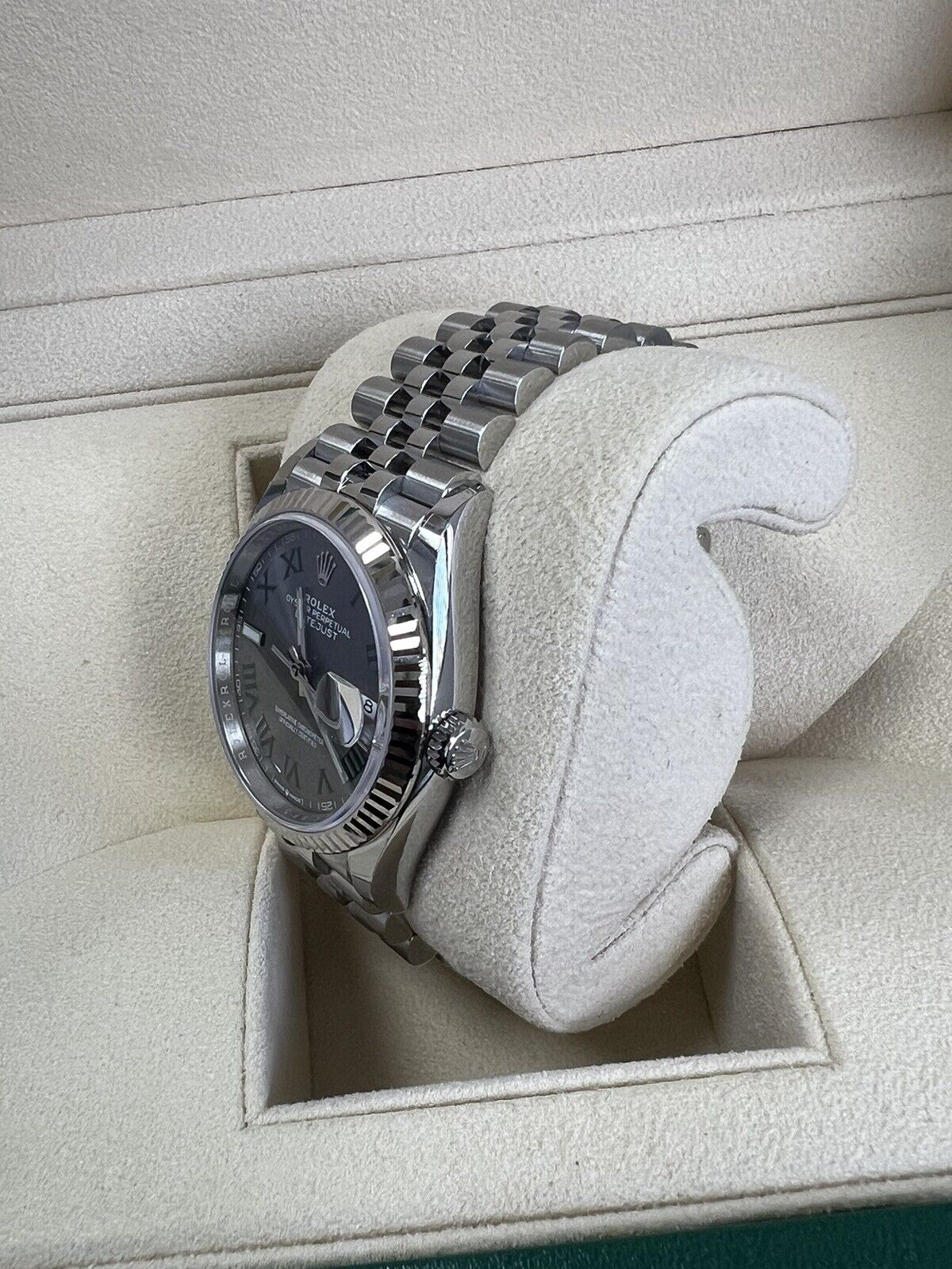 Rolex Datejust 36 Wimbledon - Jubilee / Fluted. 126234. Full Set 2023 Brand New