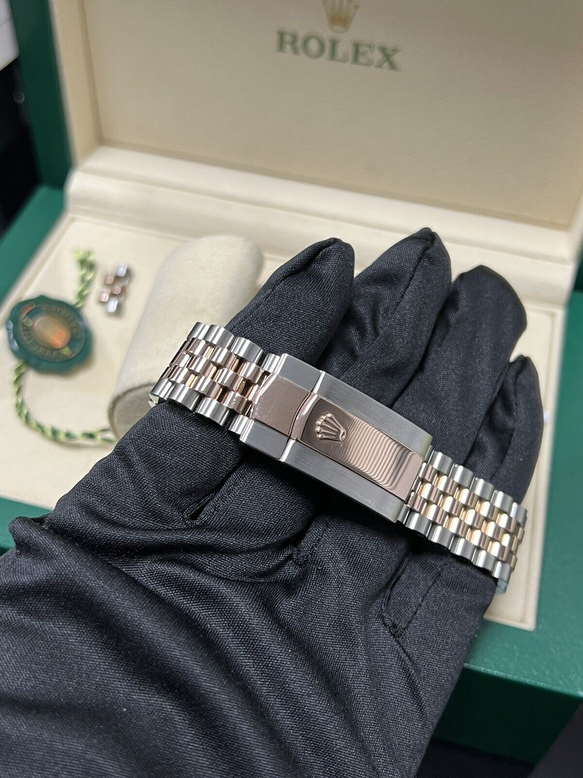 Rolex Datejust 41 126331 Chocolate Steel & Rose Gold Jubilee 2016 Box Papers