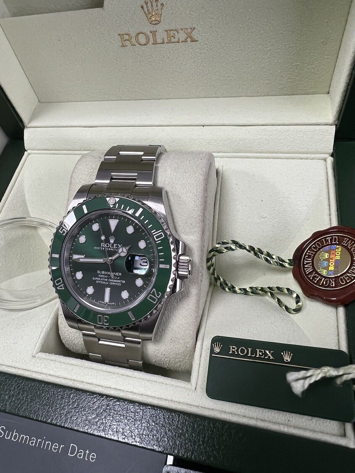 Rolex Submariner 116610LV Hulk - 2012 - Box And Papers - Immaculate Condition