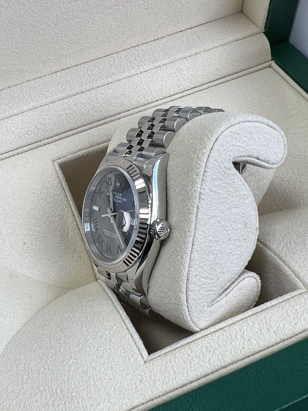 Rolex Datejust 36 Wimbledon - Jubilee / Fluted. 126234. Full Set 2023 Brand New