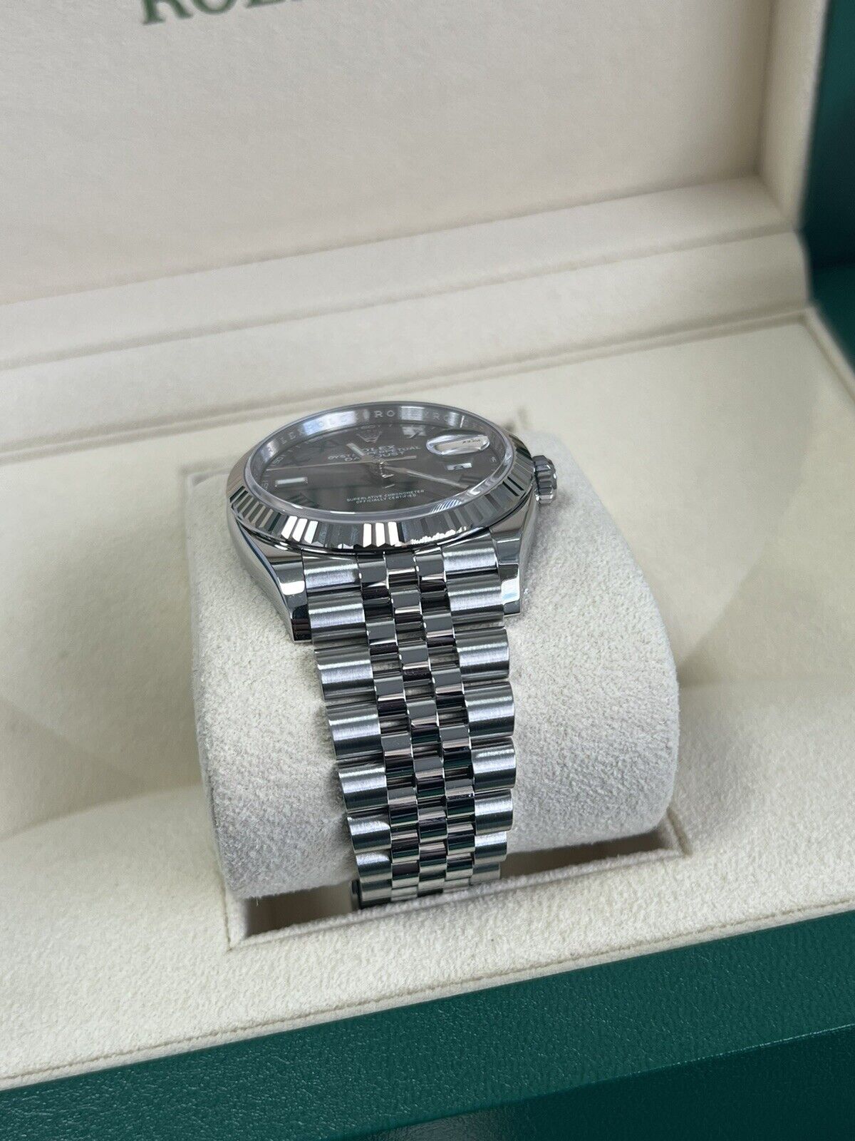 Rolex Datejust 36 Wimbledon - Jubilee / Fluted. 126234. Full Set 2023 Brand New
