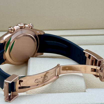 Rolex Daytona Oysterflex Rose Gold Chocolate Dial. 2022 Full Set