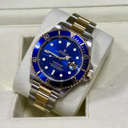 Rolex Submariner 16613LB Men's Watch Bluesy. 2008 Box + Papers, Immaculate