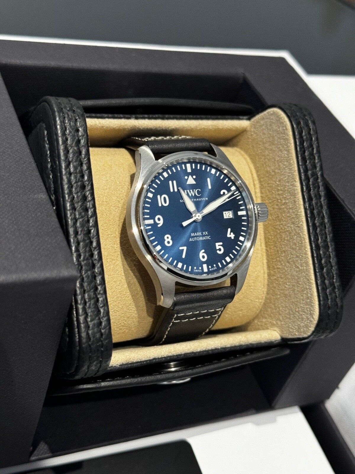 IWC Pilots Watch MK XX IW328203 Blue Dial. 2024 Brand New Full Set. RRP £5050