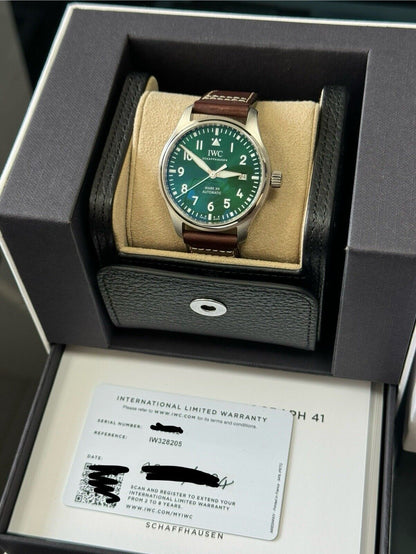 IWC Pilots Watch MK XX IW328205 Green Dial. 2024 Brand New Full Set. RRP £5050