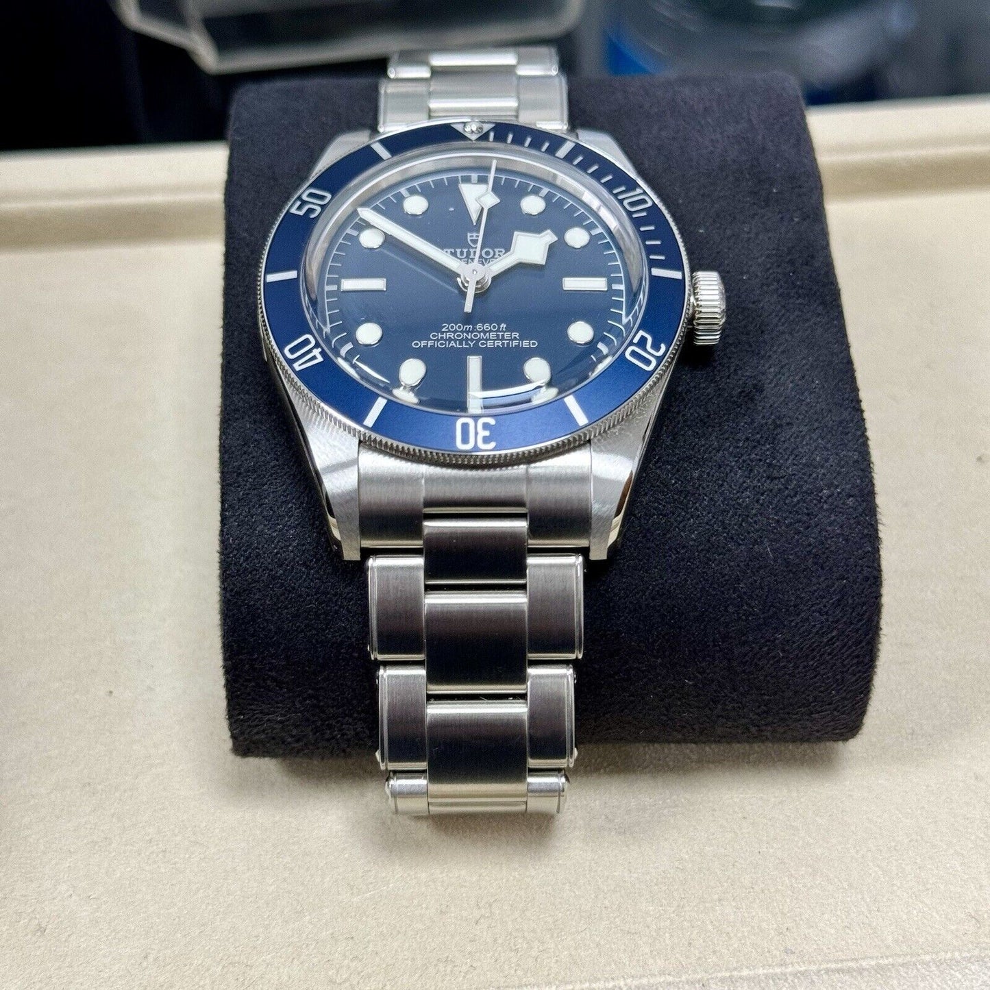 Tudor Men's Black Bay 58 39mm 79030B Blue Bezel. 2020 Full Stickers. RRP £3,450