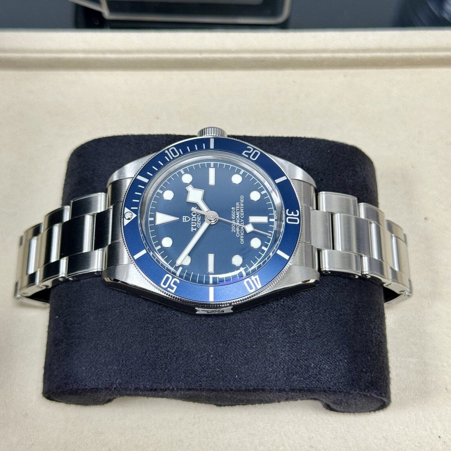 Tudor Men's Black Bay 58 39mm 79030B Blue Bezel. 2020 Full Stickers. RRP £3,450