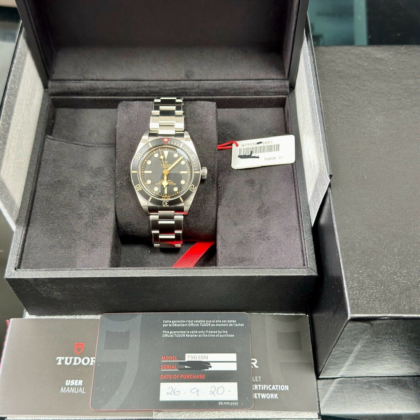 Tudor Men's Black Bay 58 39mm 79030N Black Bezel. 2020 Full Stickers. RRP £3,450