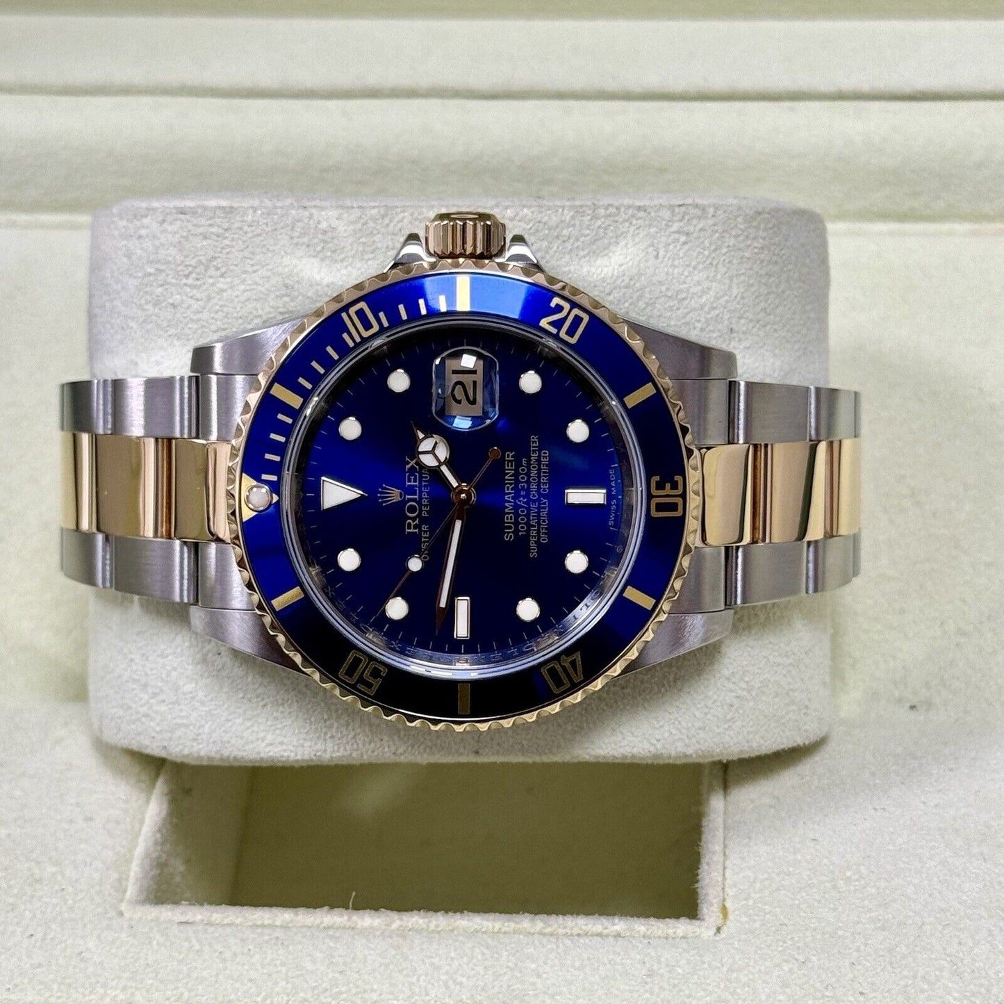 Rolex Submariner 16613LB Men's Watch Bluesy. 2008 Box + Papers, Immaculate