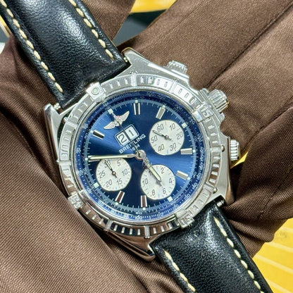 Breitling Crosswind Special A44355 44mm Blue Dial. 2006 Box & Papers