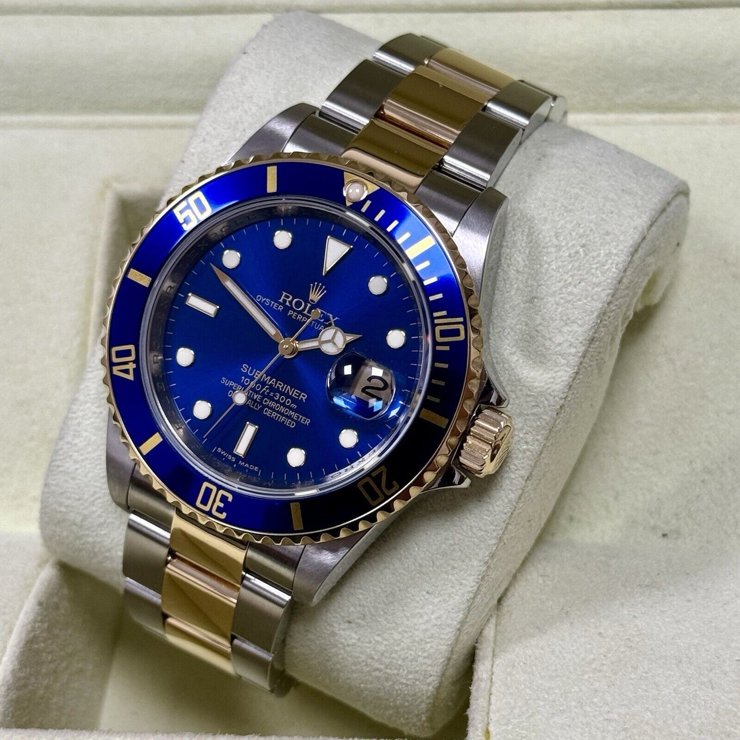 Rolex Submariner 16613LB Men's Watch Bluesy. 2008 Box + Papers, Immaculate