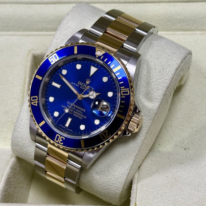 Rolex Submariner 16613LB Men's Watch Bluesy. 2008 Box + Papers, Immaculate