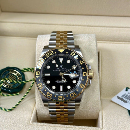 Rolex GMT Master II 126713GRNR 40 mm Black Dial Gold Bicolour 2023 Unworn Watch