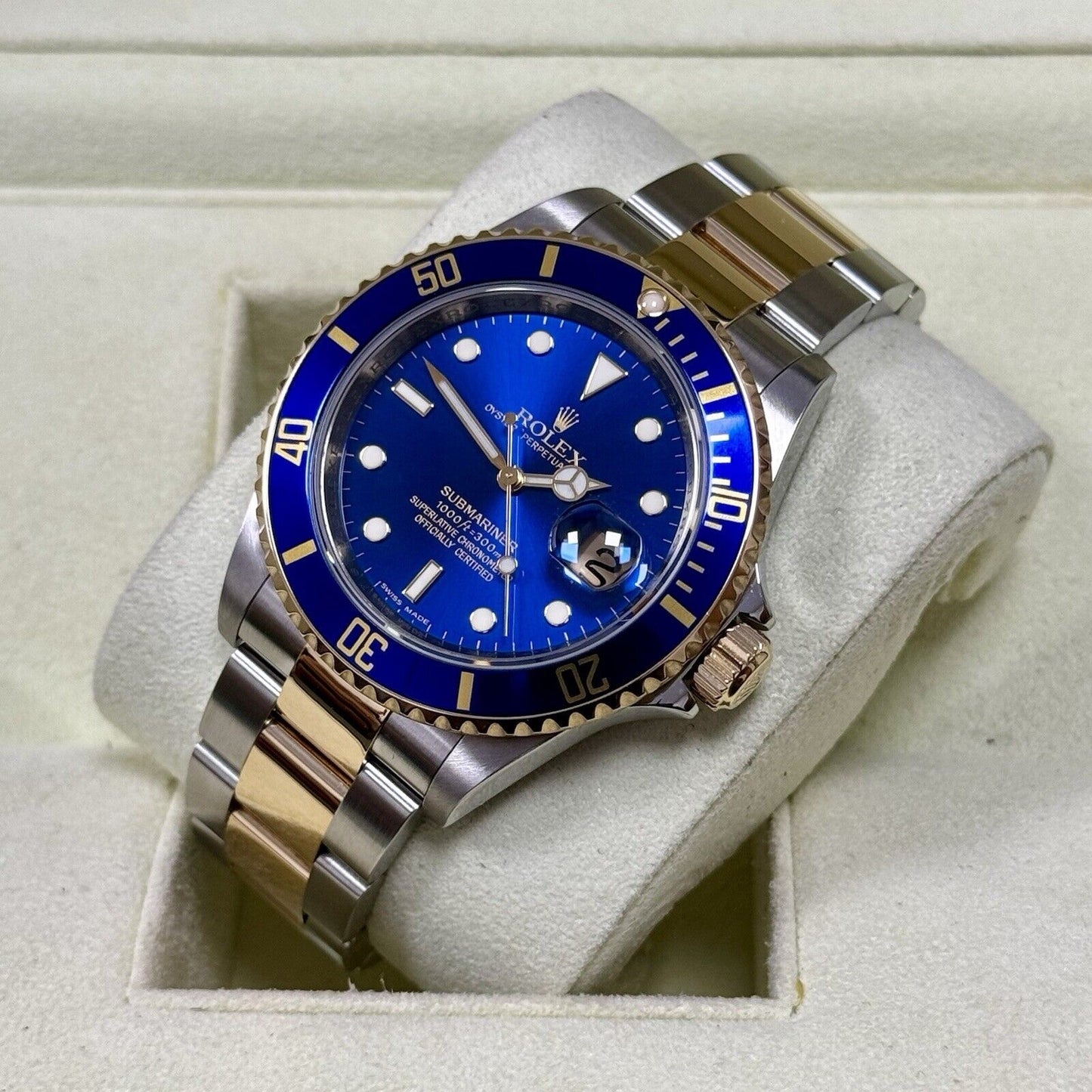 Rolex Submariner 16613LB Men's Watch Bluesy. 2008 Box + Papers, Immaculate