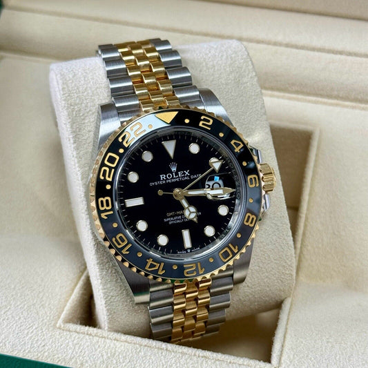 Rolex GMT Master II 126713GRNR 40 mm Black Dial Gold Bicolour 2023 Unworn Watch