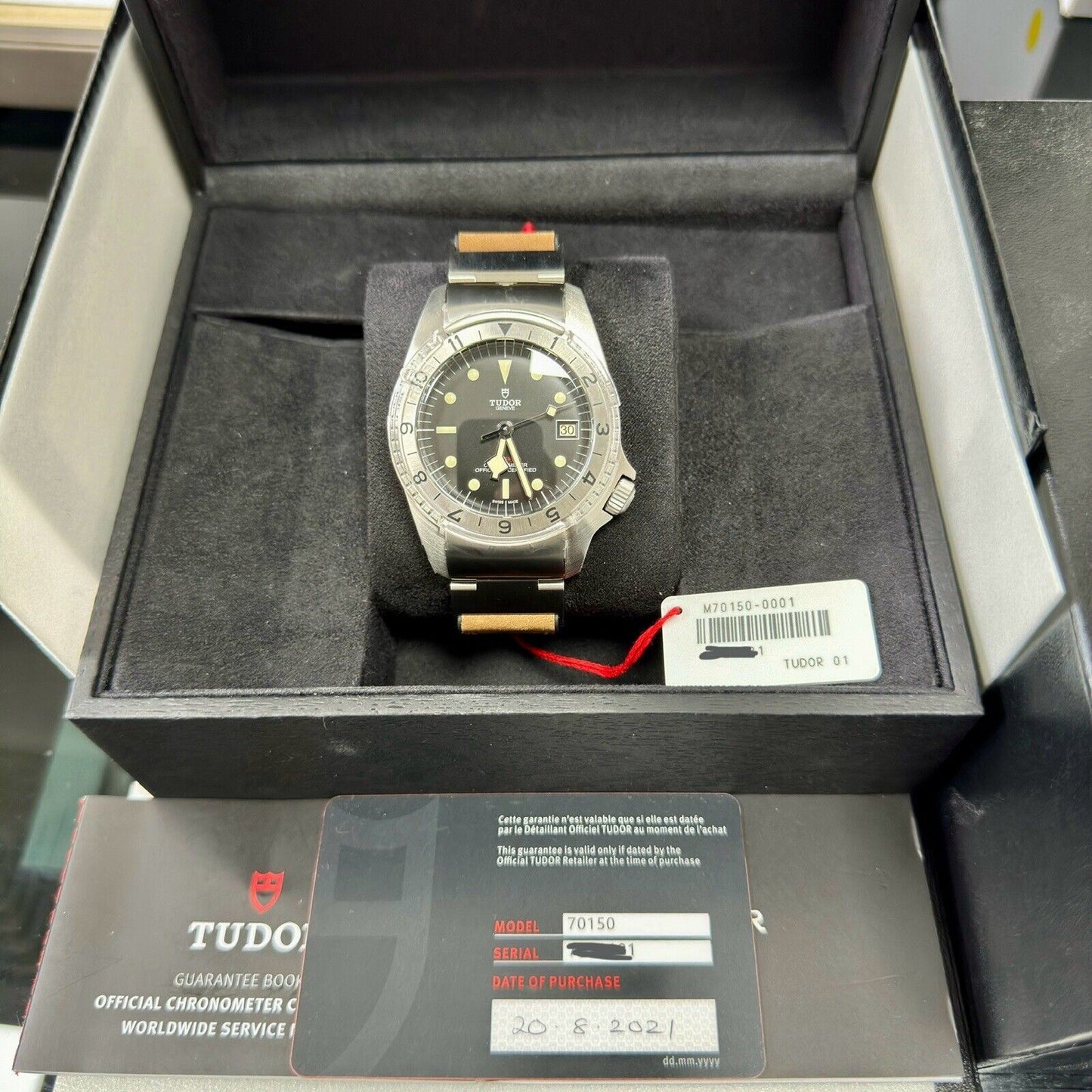 Tudor Men's Black Bay P01 70150. 42mm 2021 Full Stickers. RRP £3,730