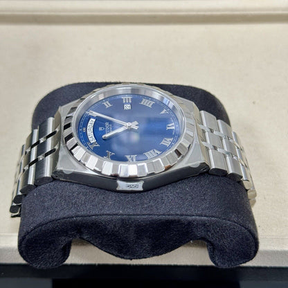 Tudor Men's Royal 28600. 2021 41mm Day Date Blue Dial. Full Stickers. RRP £2,210