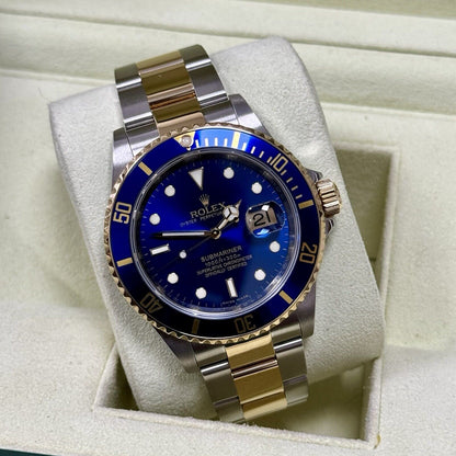 Rolex Submariner 16613LB Men's Watch Bluesy. 2008 Box + Papers, Immaculate