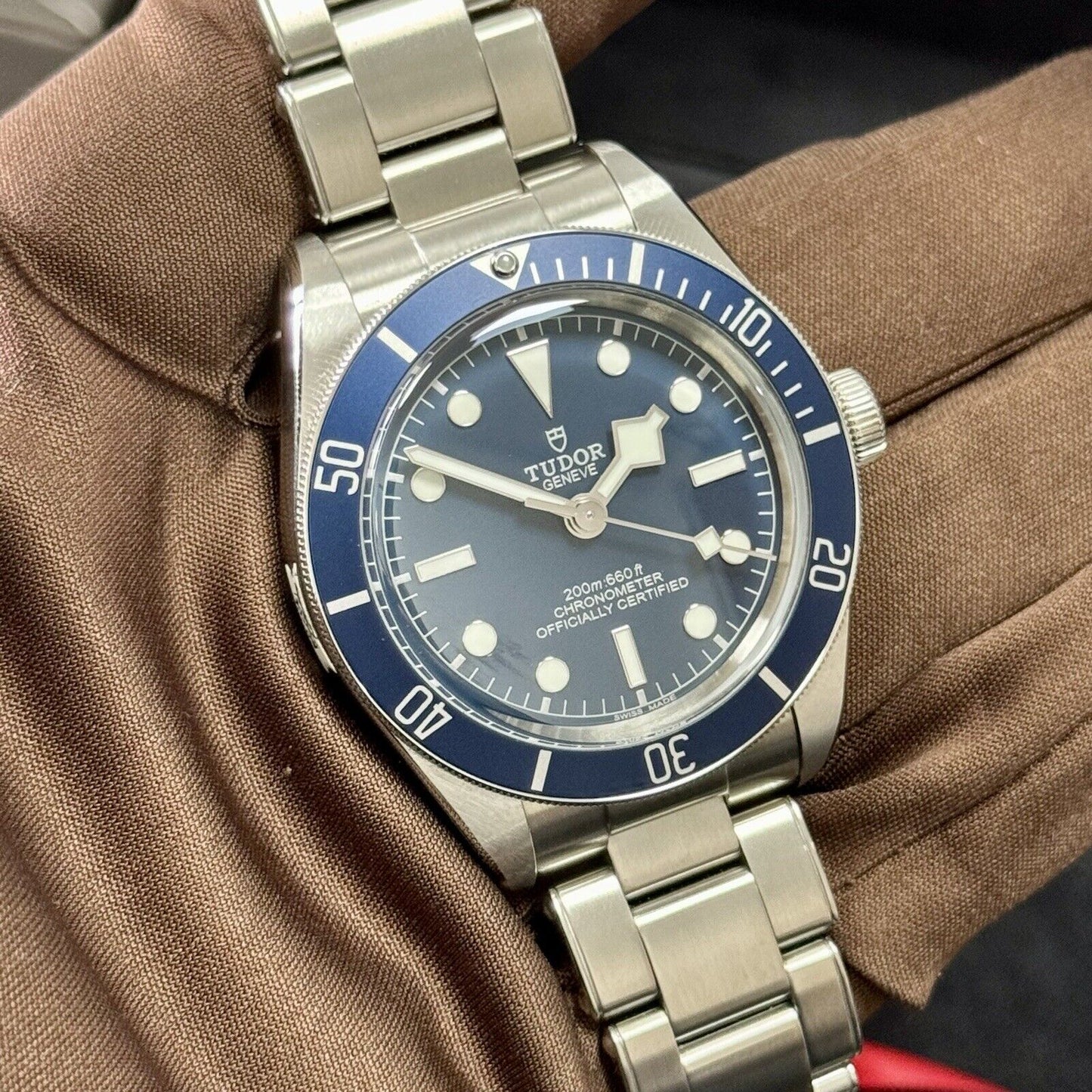 Tudor Men's Black Bay 58 39mm 79030B Blue Bezel. 2020 Full Stickers. RRP £3,450