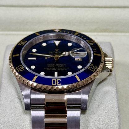 Rolex Submariner 16613LB Men's Watch Bluesy. 2008 Box + Papers, Immaculate