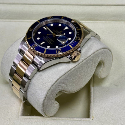 Rolex Submariner 16613LB Men's Watch Bluesy. 2008 Box + Papers, Immaculate