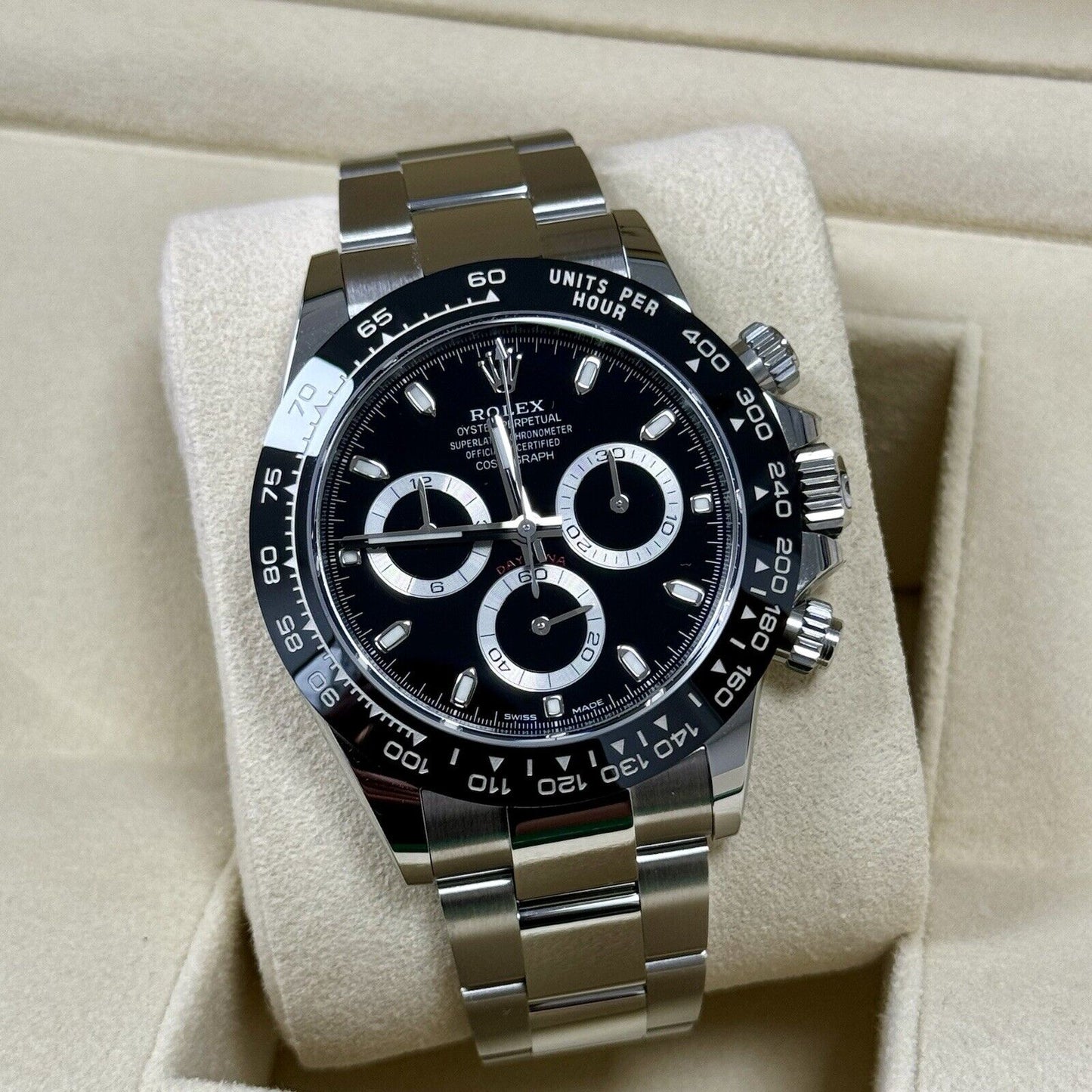 Rolex Cosmograph Daytona Men's Watch - 116500LN. Black Dial. 2022 Full Set