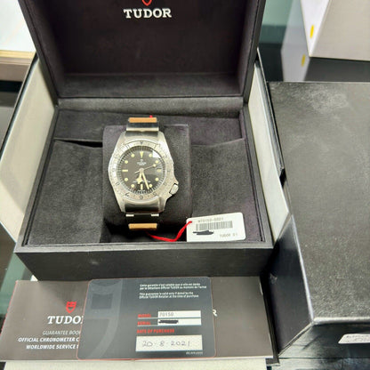 Tudor Men's Black Bay P01 70150. 42mm 2021 Full Stickers. RRP £3,730