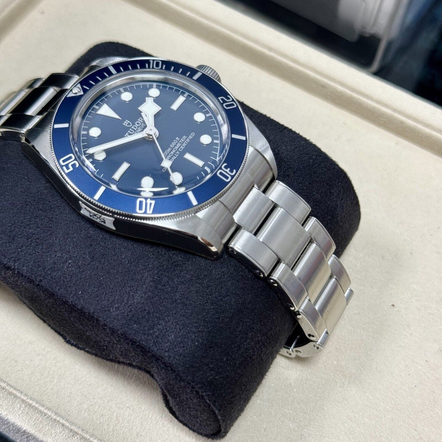 Tudor Men's Black Bay 58 39mm 79030B Blue Bezel. 2020 Full Stickers. RRP £3,450