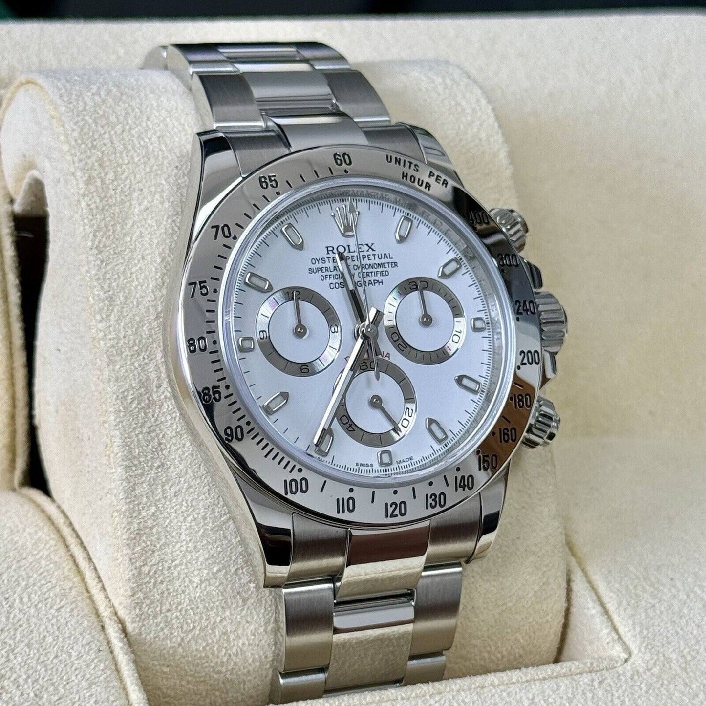 Rolex Cosmograph Daytona 116520 APH White Pre Ceramic. 2014 Full Set Immaculate