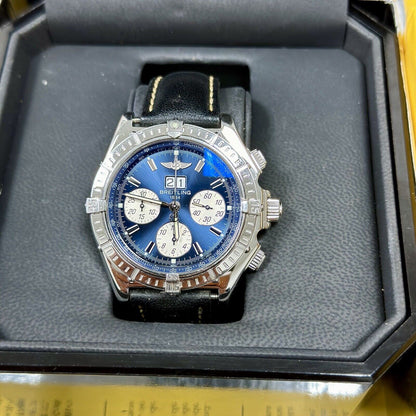 Breitling Crosswind Special A44355 44mm Blue Dial. 2006 Box & Papers