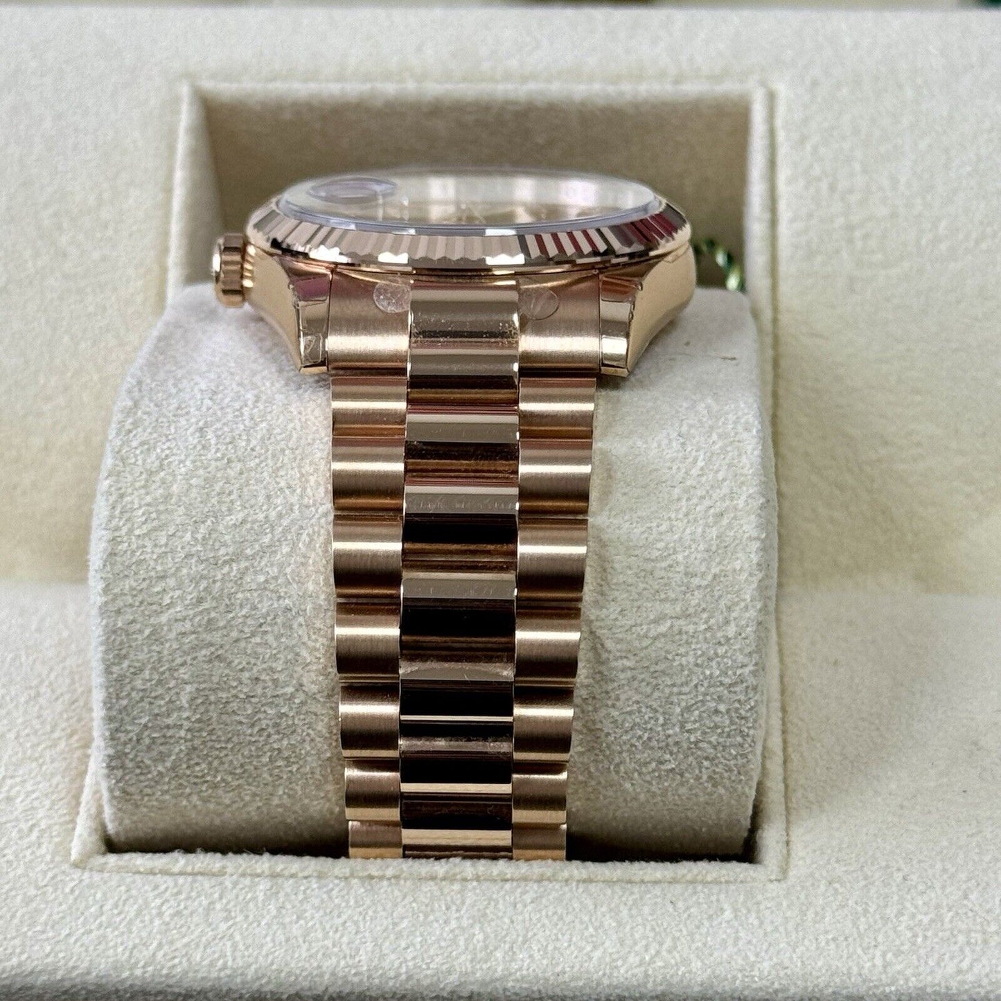 Rolex Day Date 36 Rose Gold. 118235 Diamond Dial. 2018 Full Stickers Box Papers