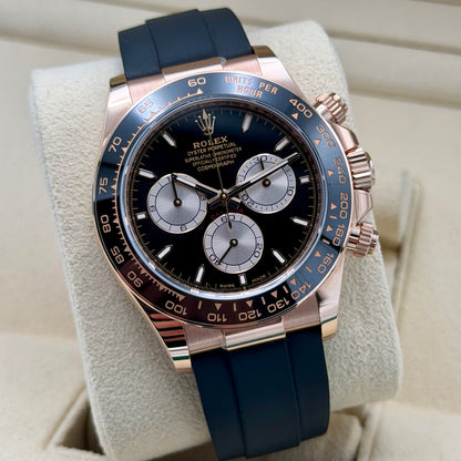 Rolex Daytona Oysterflex 126515LN. Rose Gold. 2024 Full Set