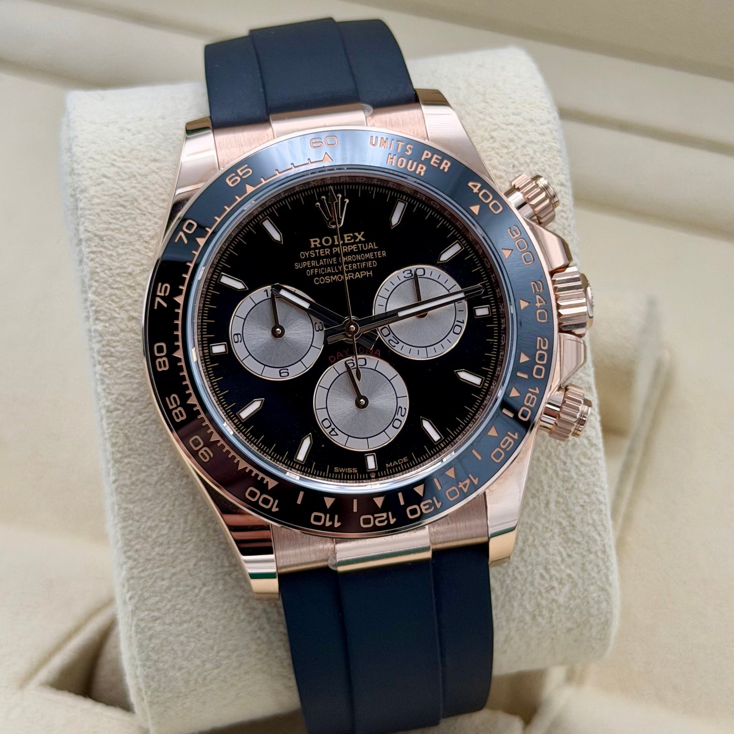Rolex Daytona Oysterflex 126515LN. Rose Gold. 2024 Full Set