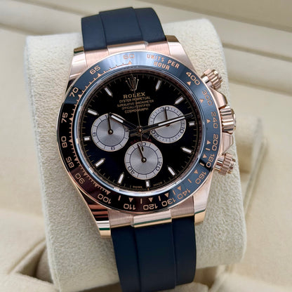 Rolex Daytona Oysterflex 126515LN. Rose Gold. 2024 Full Set