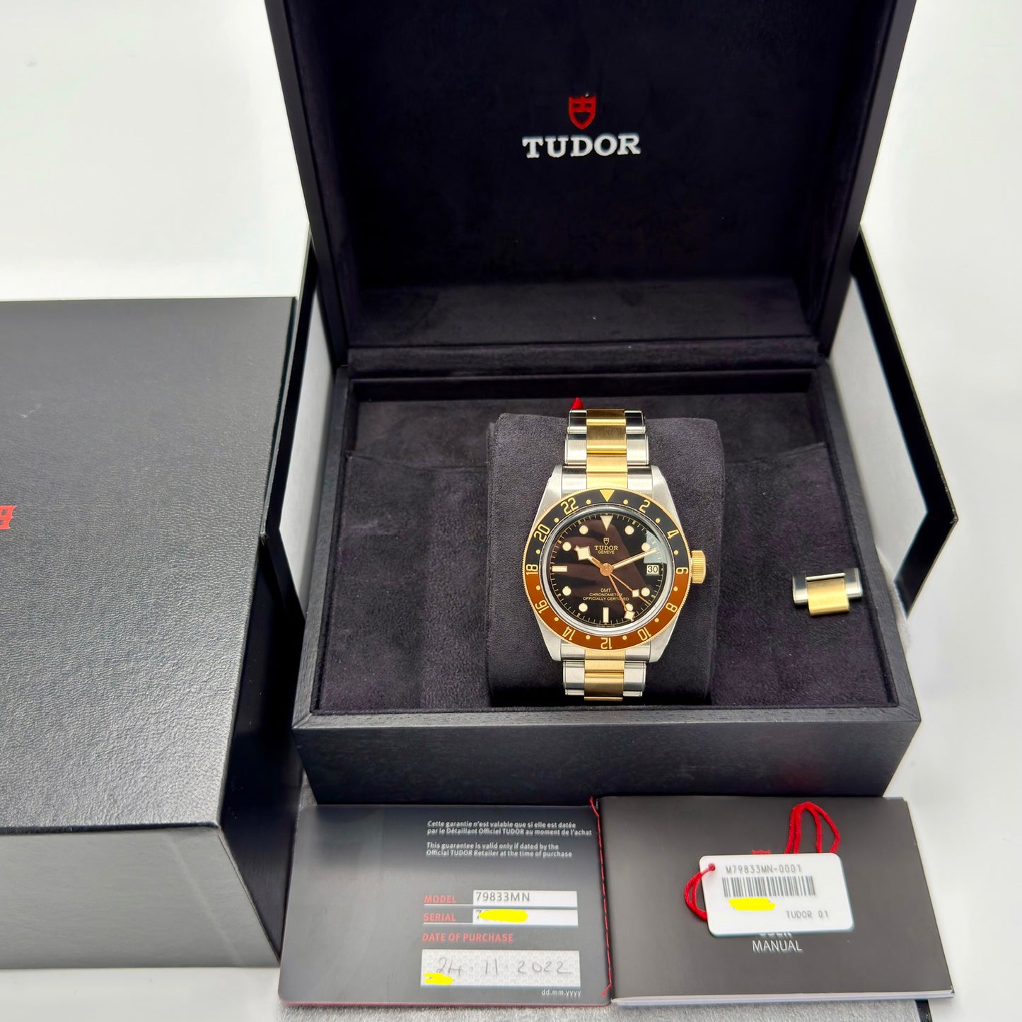 TUDOR Black Bay Steel + Gold 79833MN M79833MN Root Beer. 2022 Full Set Unworn