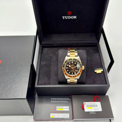 TUDOR Black Bay Steel + Gold 79833MN M79833MN Root Beer. 2022 Full Set Unworn