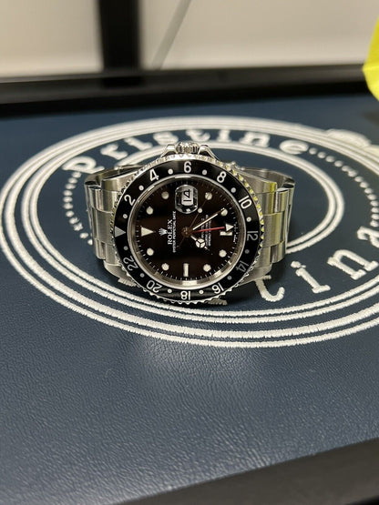 Rolex GMT Master II 16710 2005 F Serial. Full Set Box Papers. Serviced in 2023