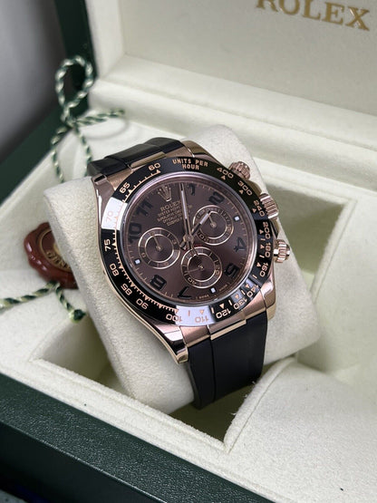 Rolex Daytona Rose Gold 116515LN Ceramic Chocolate. 2012 Immaculate Box Papers