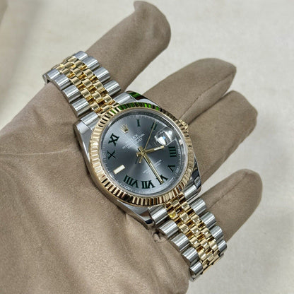 Rolex Datejust 41 Wimbledon Steel & Yellow Gold. Jubilee Bracelet. 2019 Full Set