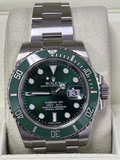 Rolex Submariner 116610LV Hulk - 2012 - Box And Papers - Immaculate Condition