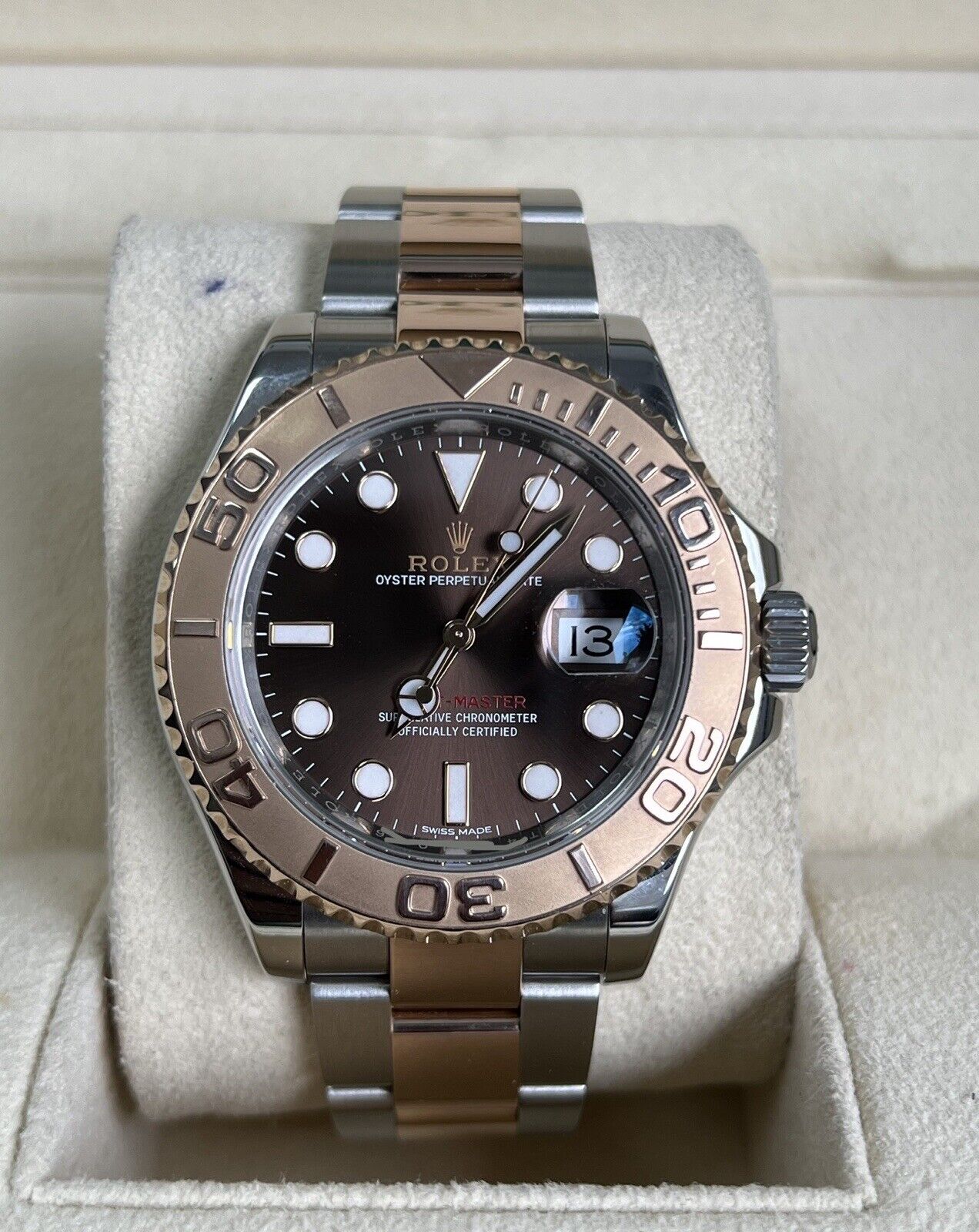 Rolex Yachtmaster 40 Chocolate 116621. Steel & Rose Gold. 2019, Box & Papers