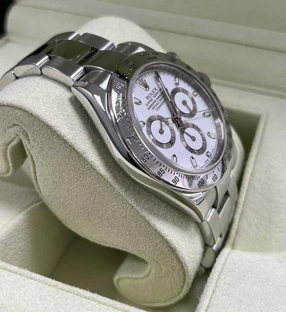 Rolex Daytona 116520 Steel White Dial. 2008 Box & Papers, Immaculate, Serviced