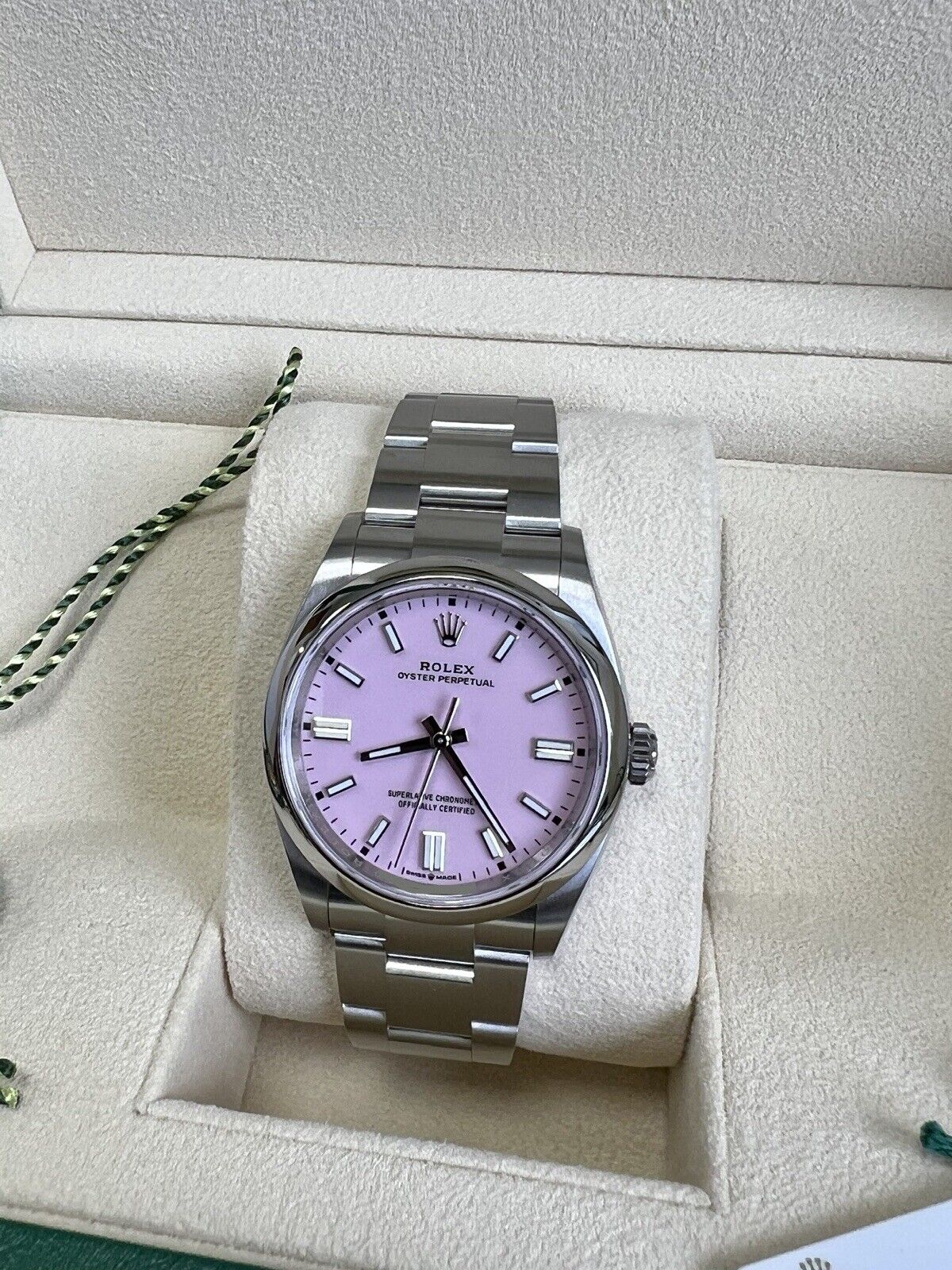 Rolex Oyster Perpetual 36 Candy Pink OP36 126000. Brand New 2023 Box & Papers