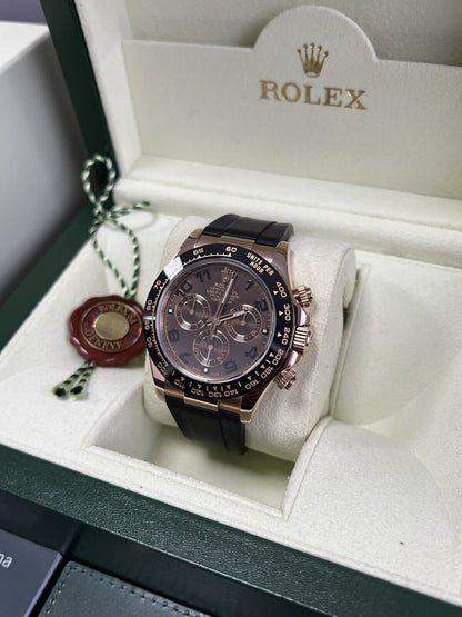 Rolex Daytona Rose Gold 116515LN Ceramic Chocolate. 2012 Immaculate Box Papers