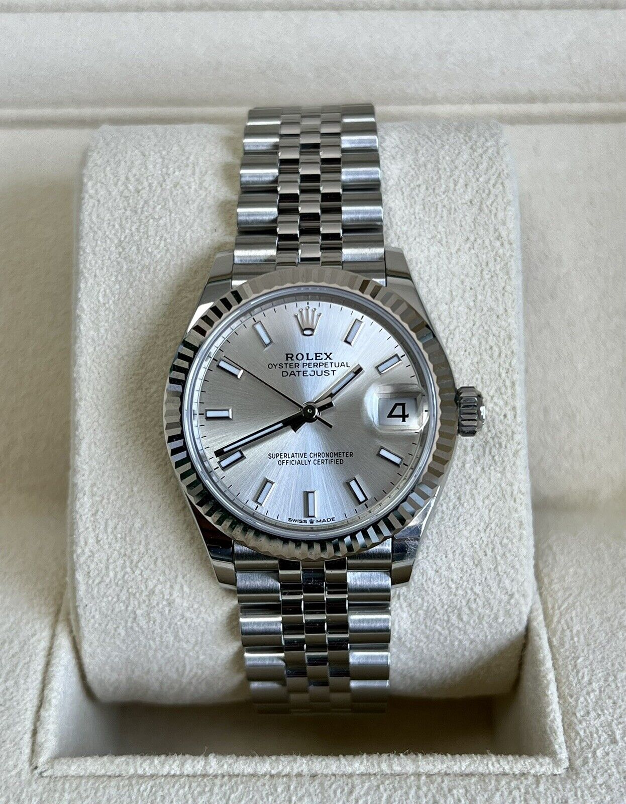 Ladies Rolex Datejust 278274 31mm. 2022 Steel / White Gold, Box & Papers Unworn