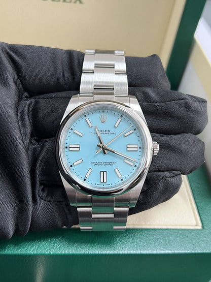 Rolex Oyster Perpetual 41 Tiffany Dial - 124300 - Immaculate, Full Set. 2021